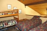 Mammoth Rental Woodlands 48- Loft has One Bunkbed and Two Twin Beds 